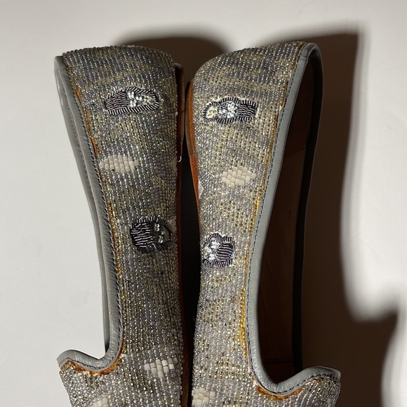 House of Harlow 1960 Beaded Leather Skull Flats - Women’s Size 36.5 - Picture 8 of 13